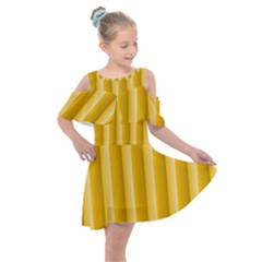 Autumn Kids  Shoulder Cutout Chiffon Dress