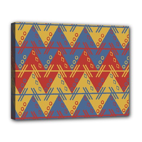 Aztec Canvas 14  x 11  (Stretched)