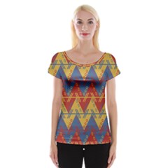 Aztec Cap Sleeve Top by nate14shop