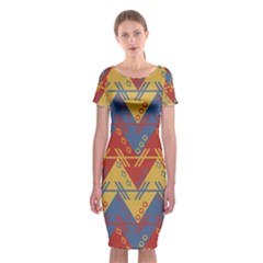 Aztec Classic Short Sleeve Midi Dress by nate14shop