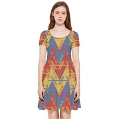 Aztec Inside Out Cap Sleeve Dress