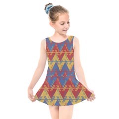 Aztec Kids  Skater Dress Swimsuit