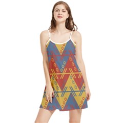 Aztec Summer Frill Dress