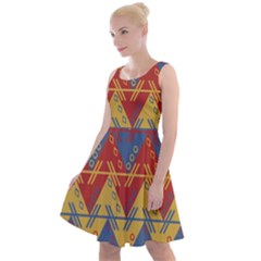 Aztec Knee Length Skater Dress