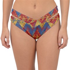 Aztec Double Strap Halter Bikini Bottom