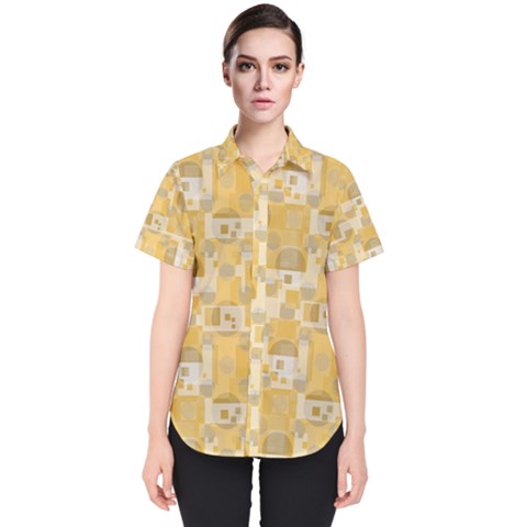 Background Abstract Women s Short Sleeve Shirt by nate14shop