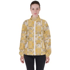 Background Abstract Women s High Neck Windbreaker by nate14shop