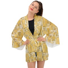 Background Abstract Long Sleeve Kimono by nate14shop