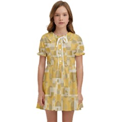Background Abstract Kids  Sweet Collar Dress