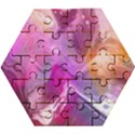 Background-color Wooden Puzzle Hexagon View1