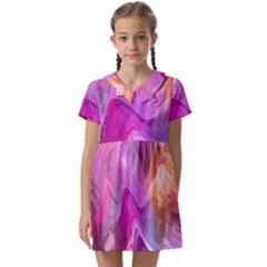 Background-color Kids  Asymmetric Collar Dress