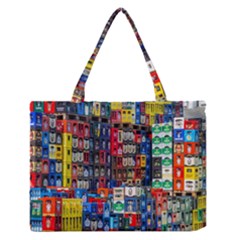 Beverages Zipper Medium Tote Bag by nate14shop