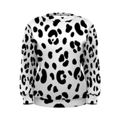 Blak-white-tiger-polkadot Women s Sweatshirt by nate14shop