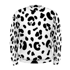 Blak-white-tiger-polkadot Men s Sweatshirt by nate14shop