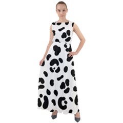Blak-white-tiger-polkadot Chiffon Mesh Boho Maxi Dress by nate14shop