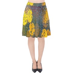 Bokeh Velvet High Waist Skirt by nate14shop