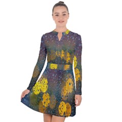 Bokeh Long Sleeve Panel Dress by nate14shop