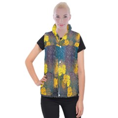 Bokeh Women s Button Up Vest by nate14shop