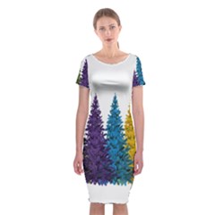 Christmas-002 Classic Short Sleeve Midi Dress by nate14shop