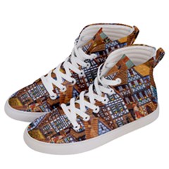 Christmas-motif Men s Hi-top Skate Sneakers by nate14shop