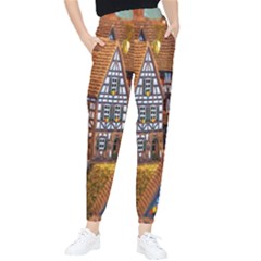 Christmas-motif Tapered Pants