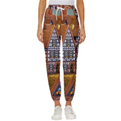 Christmas-motif Cropped Drawstring Pants by nate14shop