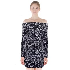 Cloth-003 Long Sleeve Off Shoulder Dress by nate14shop