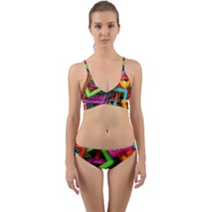 Construction-set Wrap Around Bikini Set by nate14shop