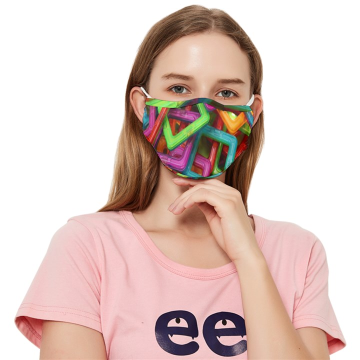 Construction-set Fitted Cloth Face Mask (Adult)