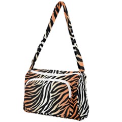 Cuts  Catton Tiger Front Pocket Crossbody Bag by nate14shop