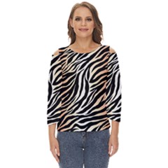 Cuts  Catton Tiger Cut Out Wide Sleeve Top
