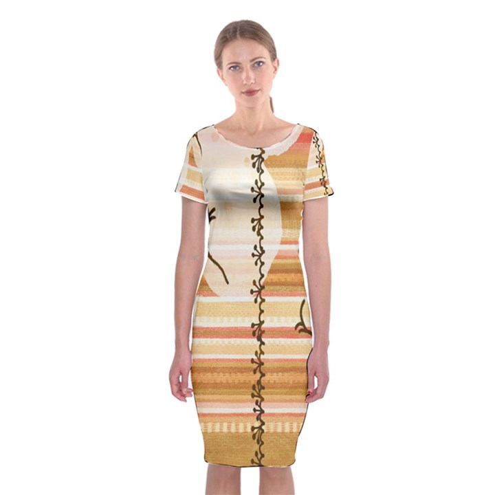 Easter 001 Classic Short Sleeve Midi Dress