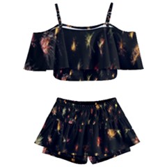 Fireworks- Kids  Off Shoulder Skirt Bikini