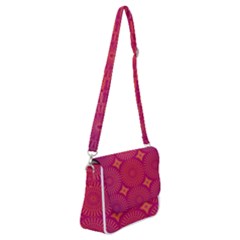 Flower Shoulder Bag With Back Zipper