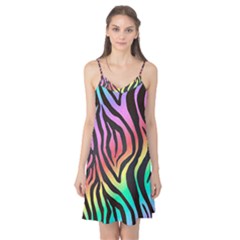 Rainbow Zebra Stripes Camis Nightgown