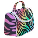 Rainbow Zebra Stripes Satchel Handbag View2