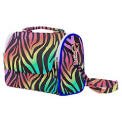 Rainbow Zebra Stripes Satchel Shoulder Bag