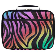 Rainbow Zebra Stripes Full Print Lunch Bag