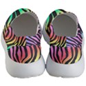 Rainbow Zebra Stripes Men s Lightweight Slip Ons View4