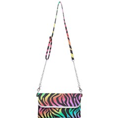 Rainbow Zebra Stripes Mini Crossbody Handbag