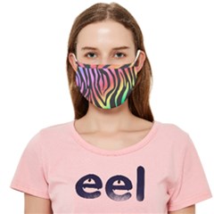 Rainbow Zebra Stripes Cloth Face Mask (Adult)