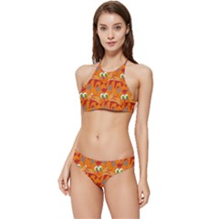 Animals Pet Cats Banded Triangle Bikini Set by artworkshop