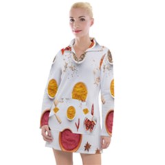 Masala Spices Food Women s Long Sleeve Casual Dress by artworkshop