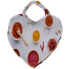 Masala Spices Food Giant Heart Shaped Tote by artworkshop