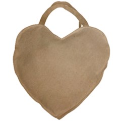 Paper Brown Giant Heart Shaped Tote by artworkshop