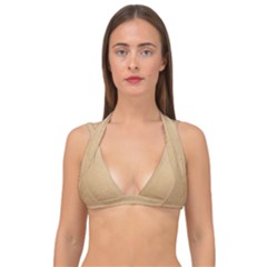 Paper Brown Double Strap Halter Bikini Top by artworkshop