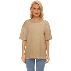 Paper Brown Oversized Basic Tee by artworkshop