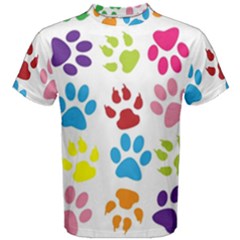 Paw Print Men s Cotton Tee by artworkshop