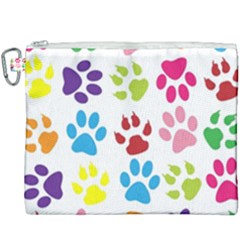 Paw Print Canvas Cosmetic Bag (xxxl) by artworkshop