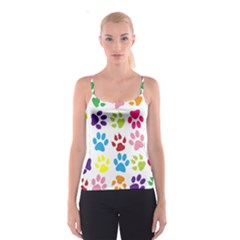 Paw Print Spaghetti Strap Top by artworkshop